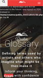 Mobile Screenshot of creativeglossary.com